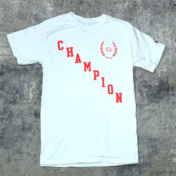 Champion White Short Sleeve T-shirt - Picture 1 of 3
